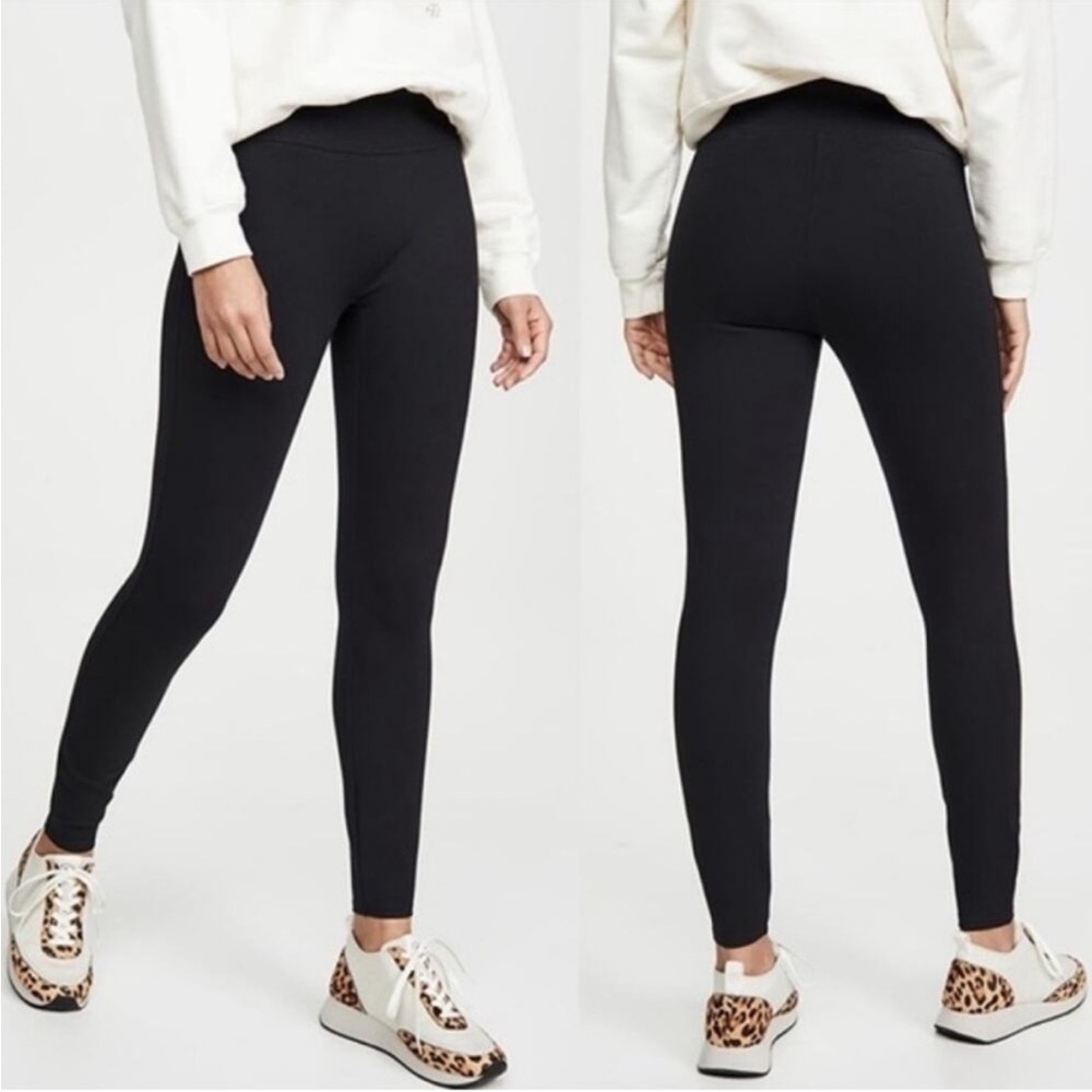 Spanx Solid Black Ponte Ankle Leggings Classic High-Rise 20264r XL